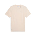 PUMA Class striped tee in alpine snow - Image 1