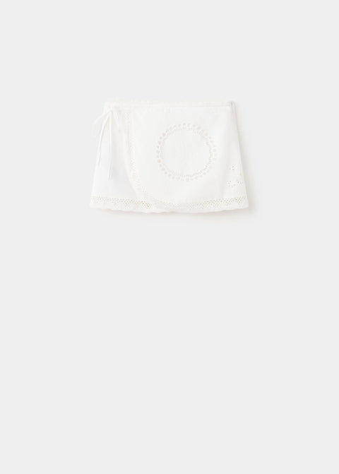 Mango falda bonita in white