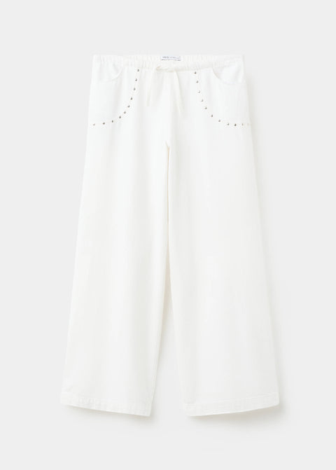 Mango trousers kataset in white