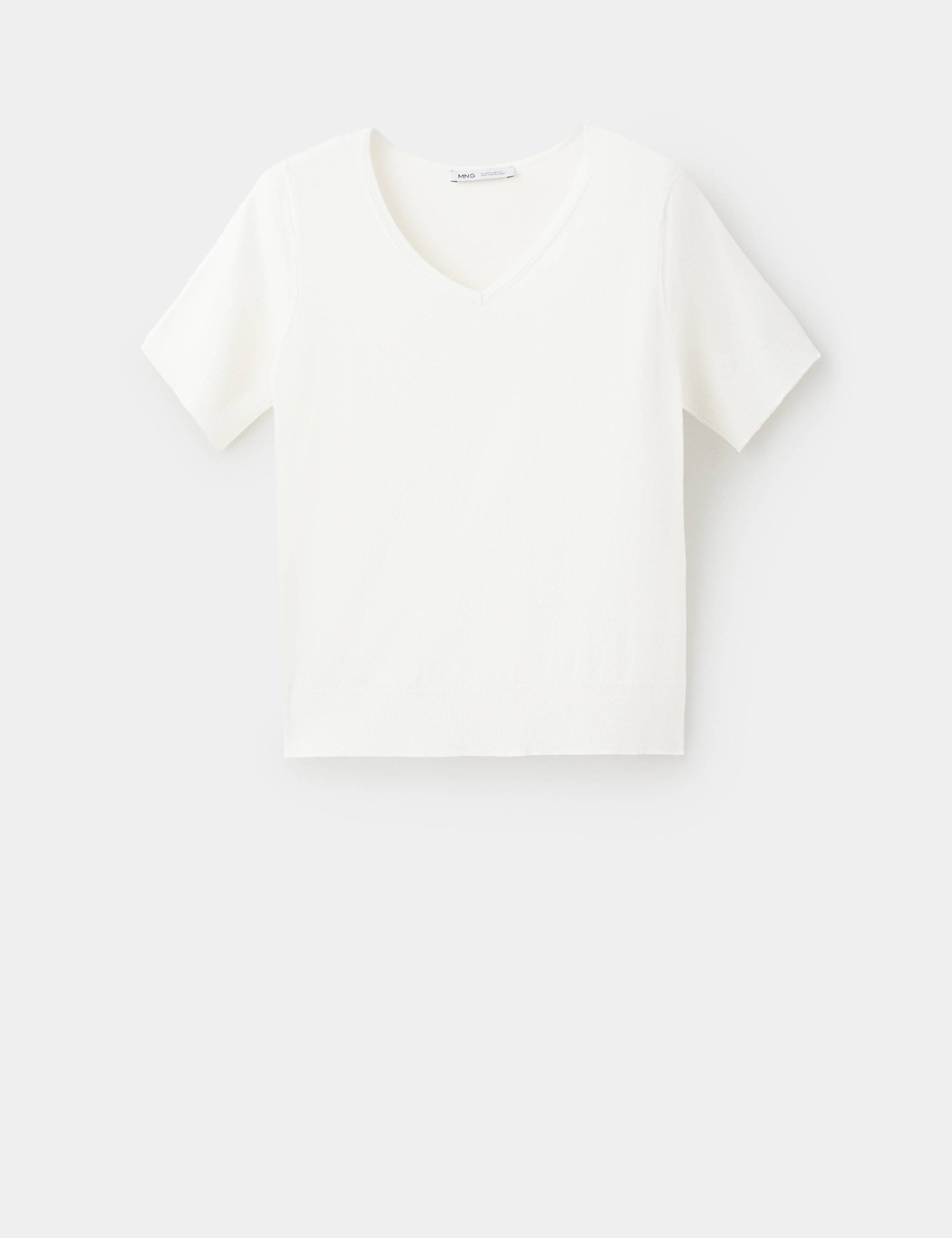 Mango jersey escudell in white - Image 1