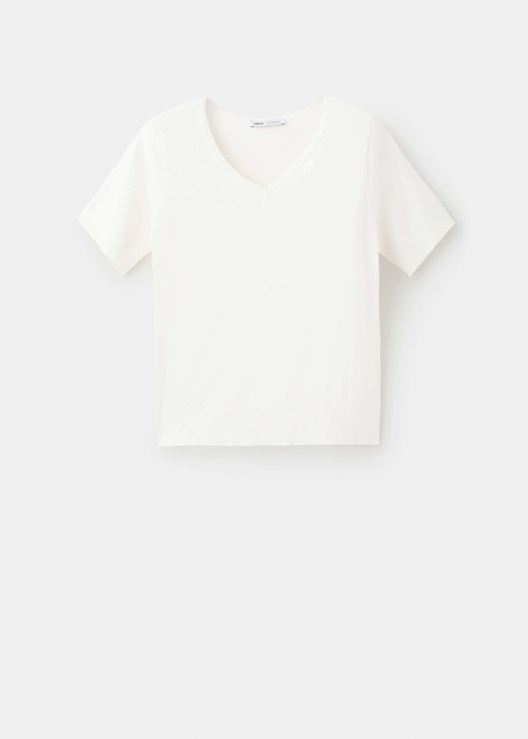 Mango jersey escudell in white - Image 1