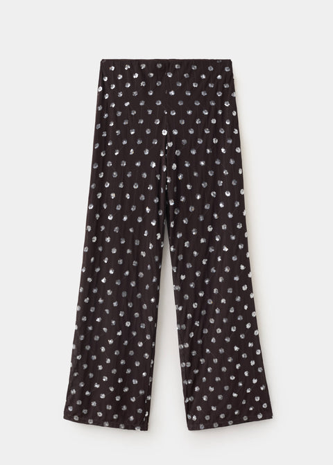 Mango pantalon fiesta in chocolate
