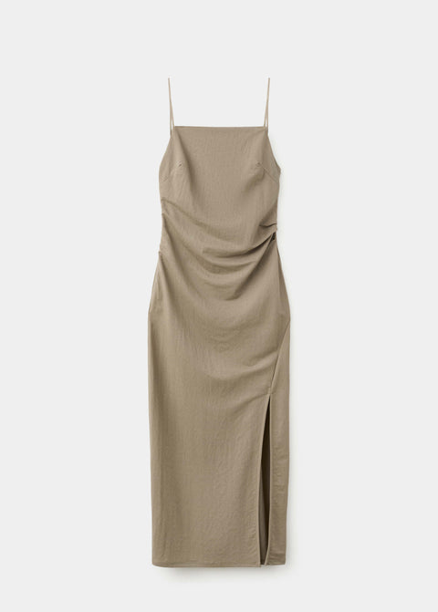 Mango dress stone in taupe
