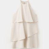 Mango vestido cream in raw - Image 1