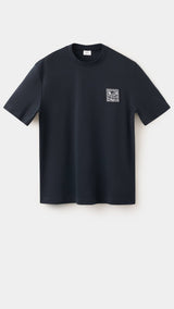 Mango camiseta parche in navy - Image 1