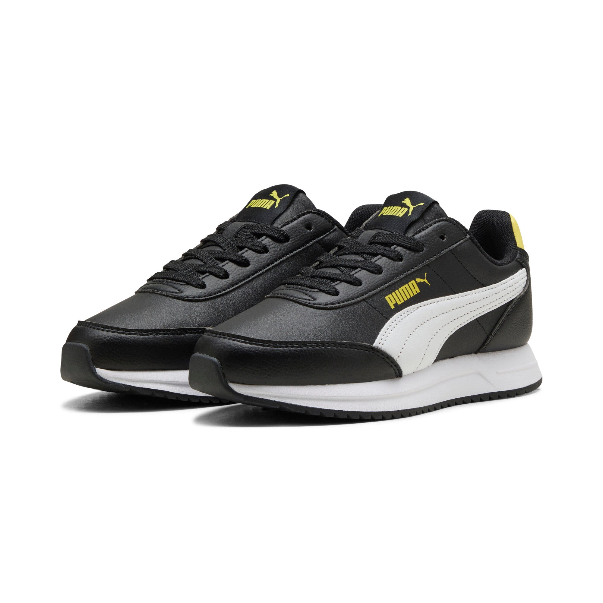 PUMA R78 lightwind sneakers youth (403709) in black and white - Image 1