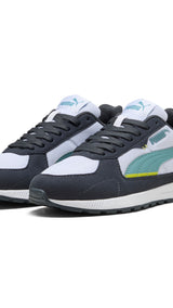 PUMA graviton sneakers youth in white and baltic sea blue - Image 1