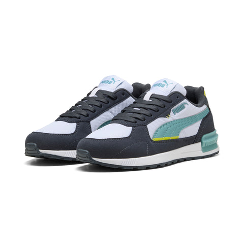 PUMA graviton sneakers youth in white and baltic sea blue