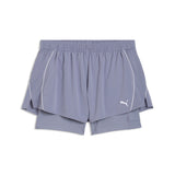 PUMA VELOCITY 2in1 3" running shorts women in gray sky - Image 1