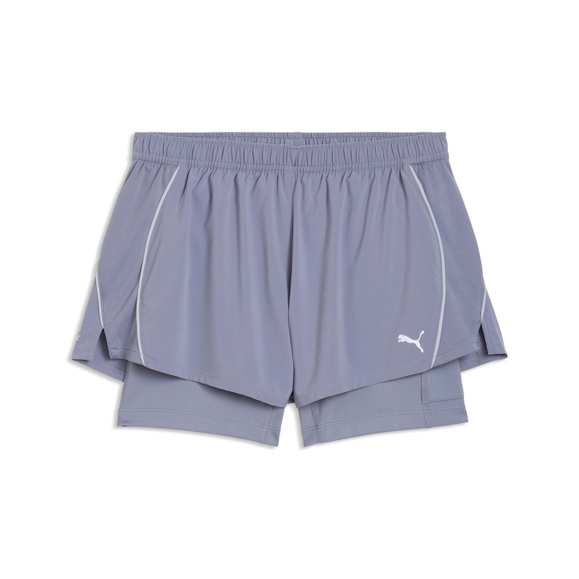 PUMA VELOCITY 2in1 3" running shorts women in gray sky - Image 1