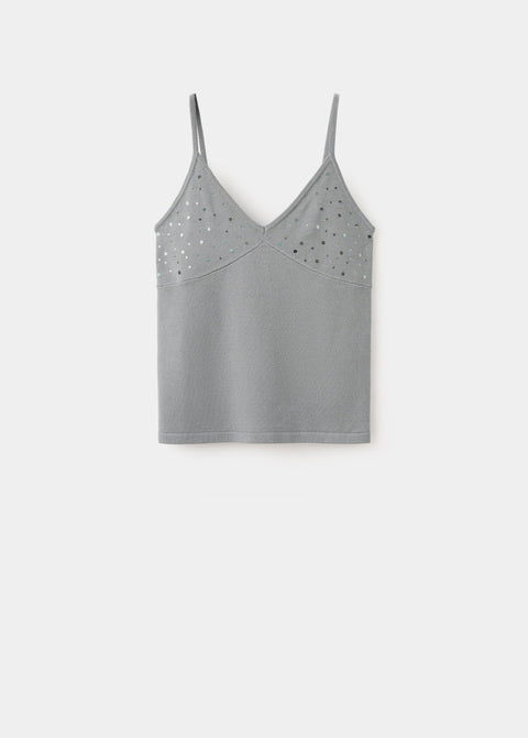 Mango top brilli in light vigore grey