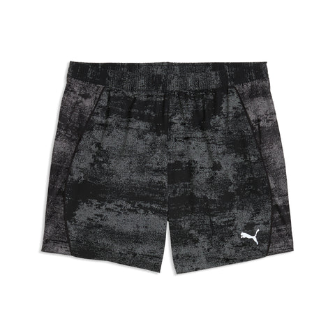 PUMA run velocity printed running 5" shorts men in black