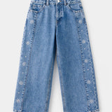Mango jeans culottes in medium denim - Image 1