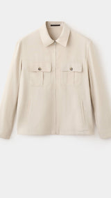 Mango chaqueta vulcano in ivory - Image 1