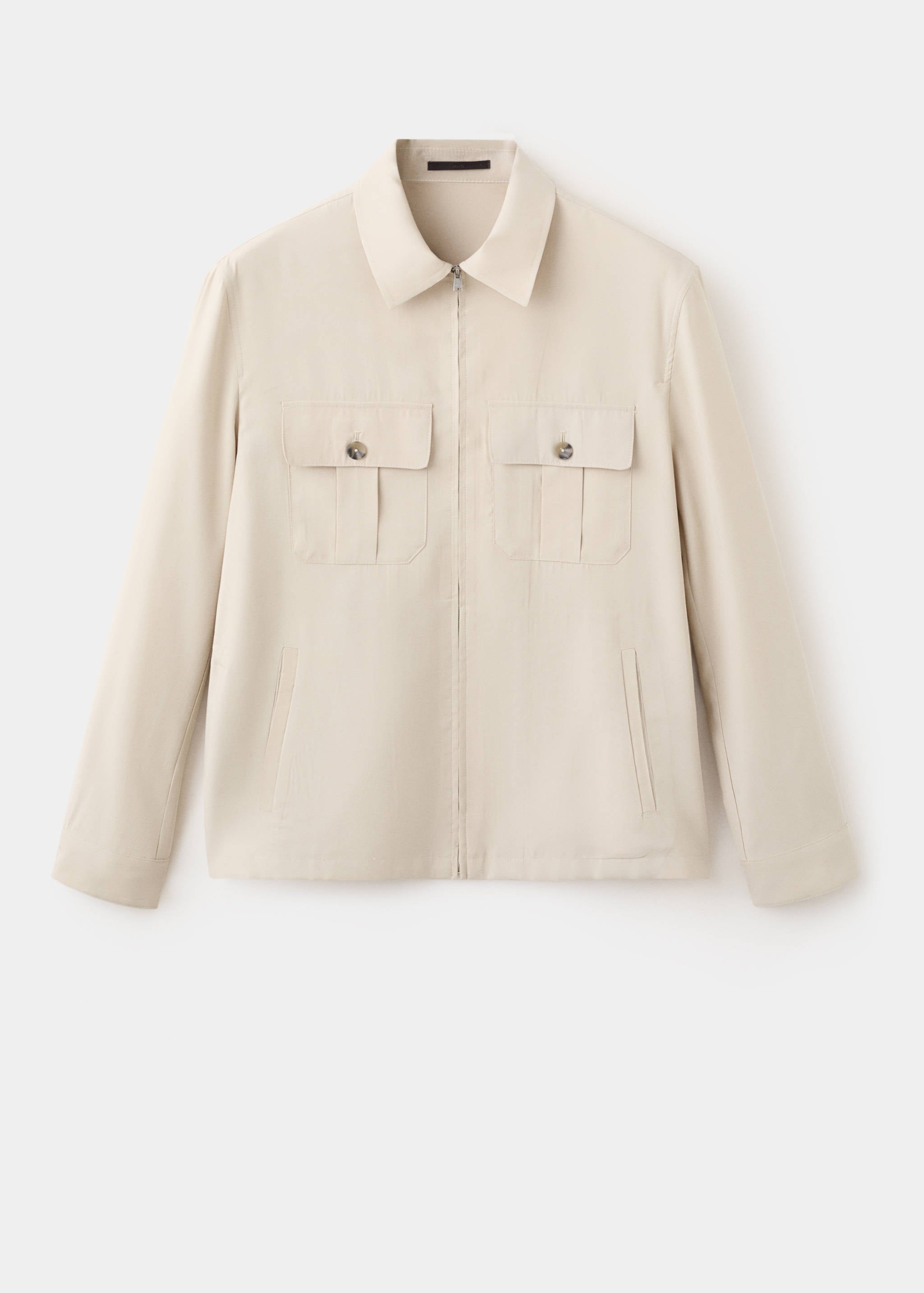 Mango chaqueta vulcano in ivory - Image 1