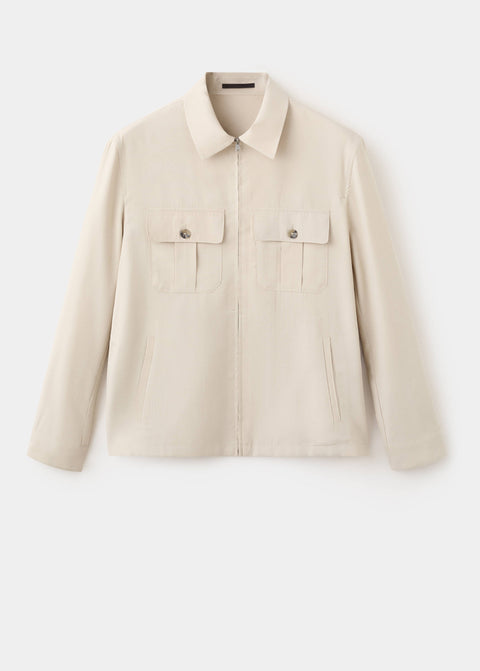 Mango jacket vulcano in ivory