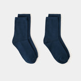 Mango socks solid in navy - Image 1