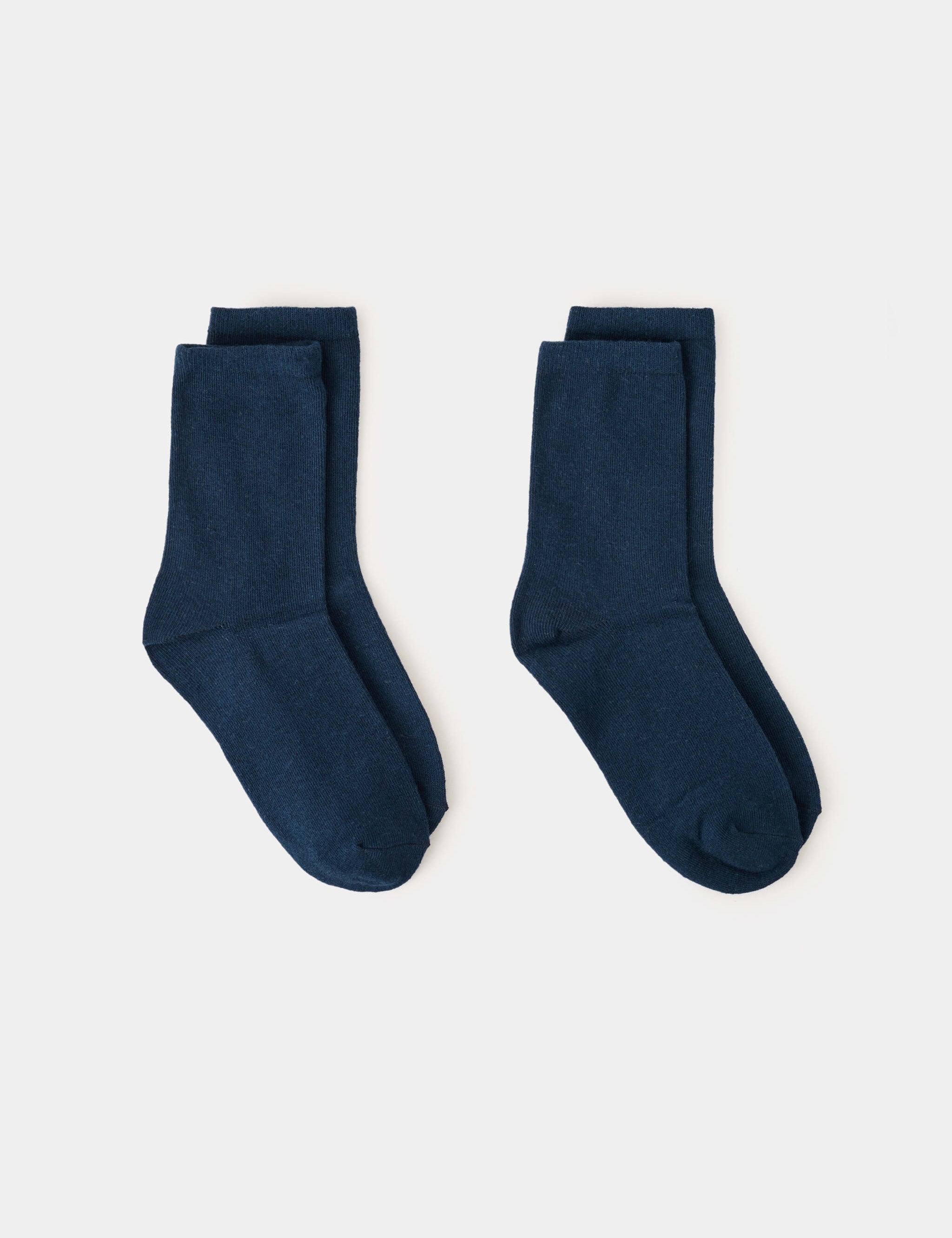 Mango socks solid in navy - Image 1