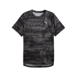PUMA run velocity printed tee men in black - Image 1