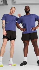 PUMA Ultraweave 2-in-1 5" running shorts in black - Image 1