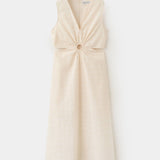 Mango vestido flor in raw - Image 1