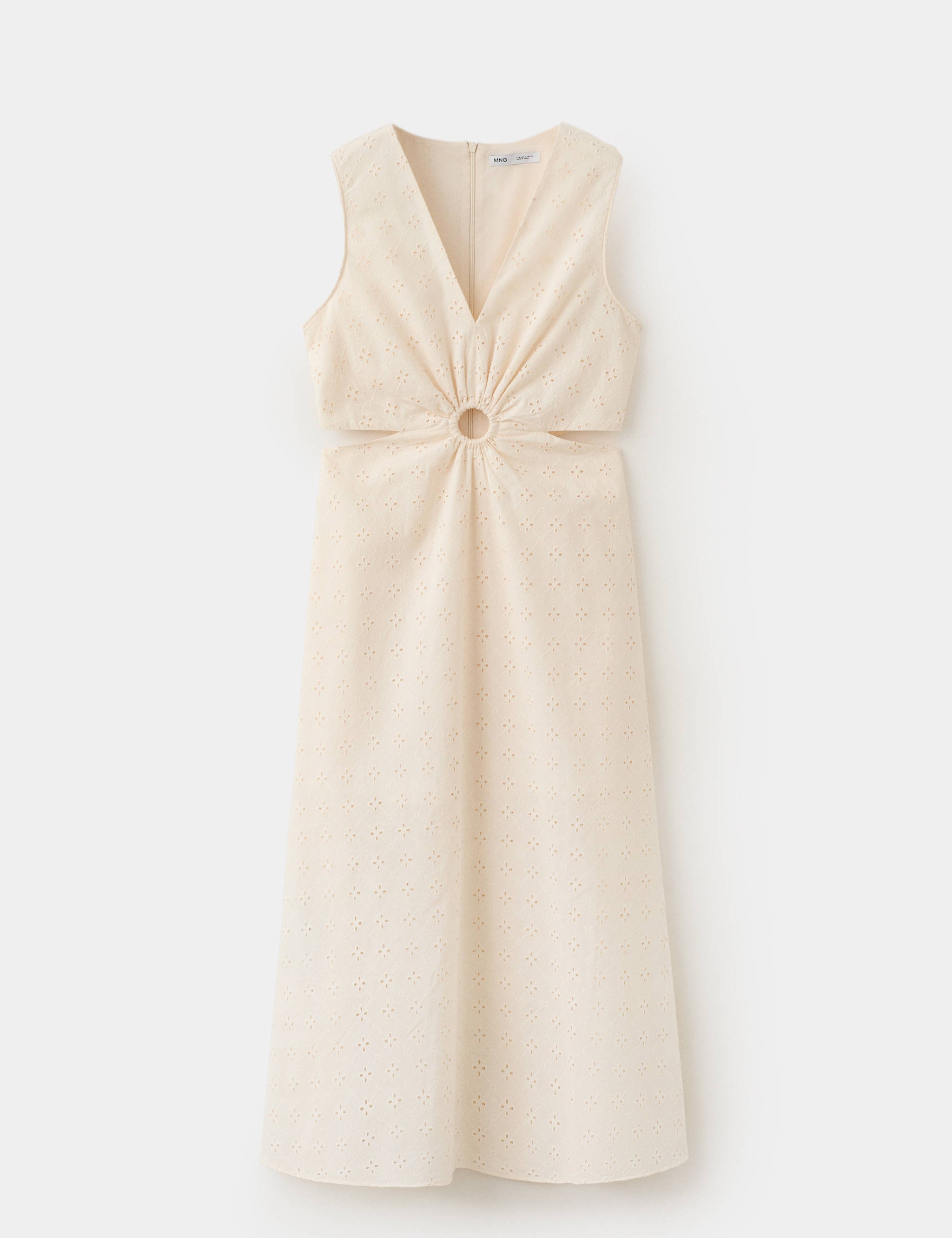 Mango vestido flor in raw - Image 1