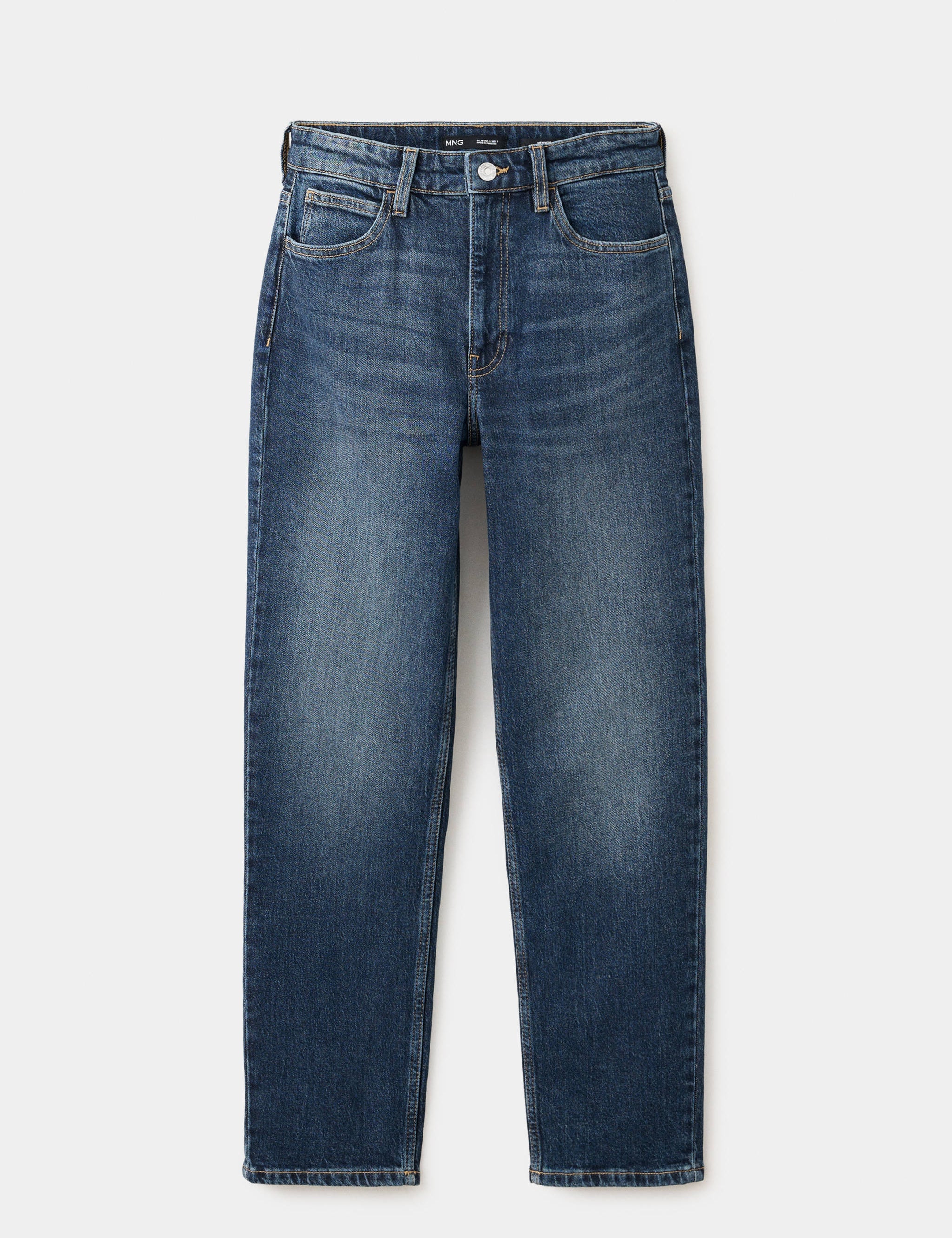 Mango jeans newmom in dark denim - Image 1