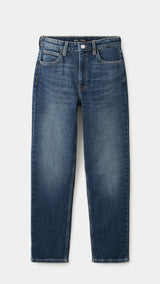 Mango jeans newmom in dark denim - Image 1