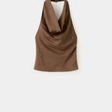Mango top soliel in brown - Image 1