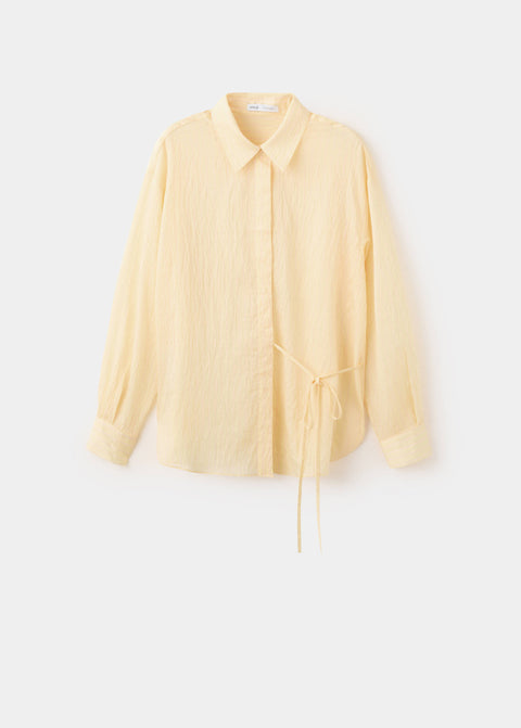 Mango camisa limonce in yellow