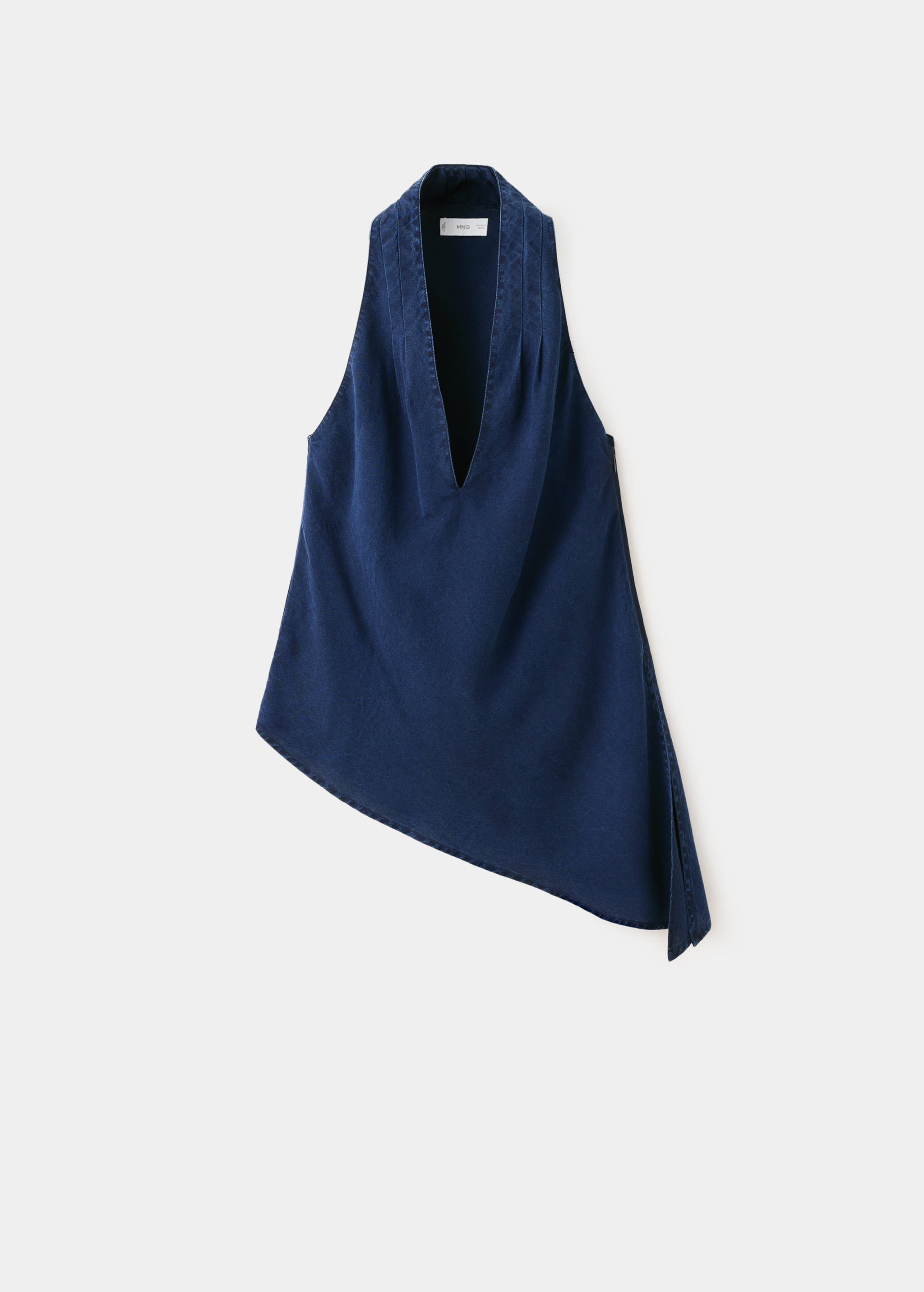 Mango top giselle in dark denim - Image 1