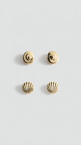 Mango pendiente tula in gold - Image 1