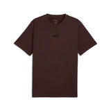 PUMA essentials small No.1 logo tee men in chocolate brown - Image 1