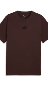 PUMA essentials small No.1 logo tee men in chocolate brown - Image 1