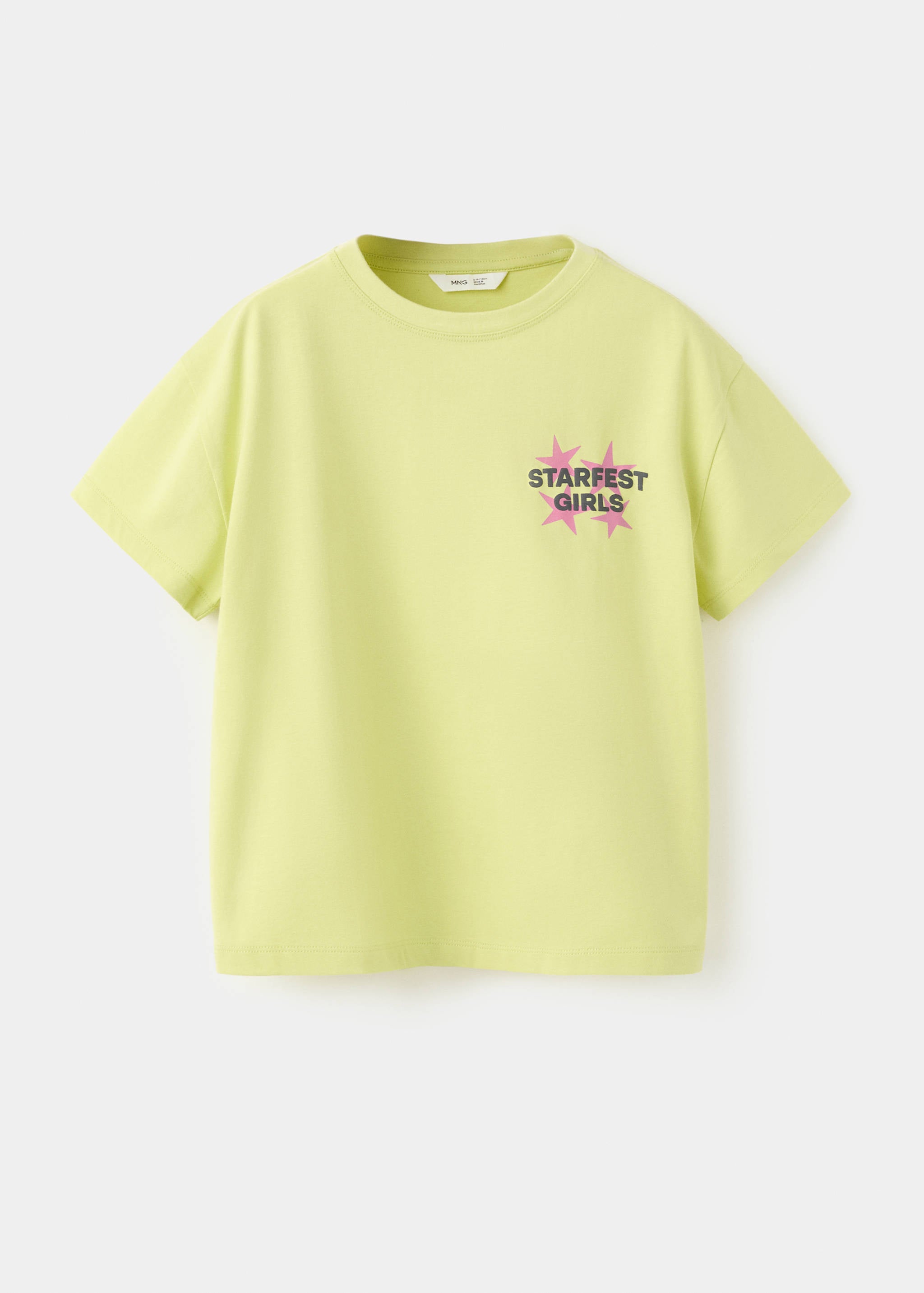 Mango camiseta starfest in lime - Image 1
