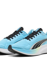 PUMA pounce lite running shoes in vibrant blue and black - Image 1
