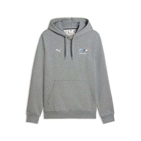 PUMA BMW M MOTORSPORT essentials hoodie men in medium gray heather