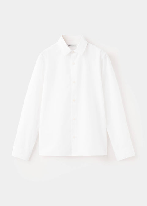Mango shirt popelin in white