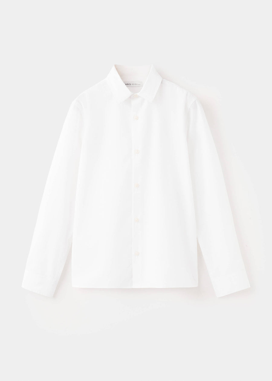 Mango camisa popelin in white - Image 1