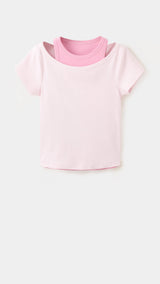 Mango camiseta daiquiri in pink - Image 1