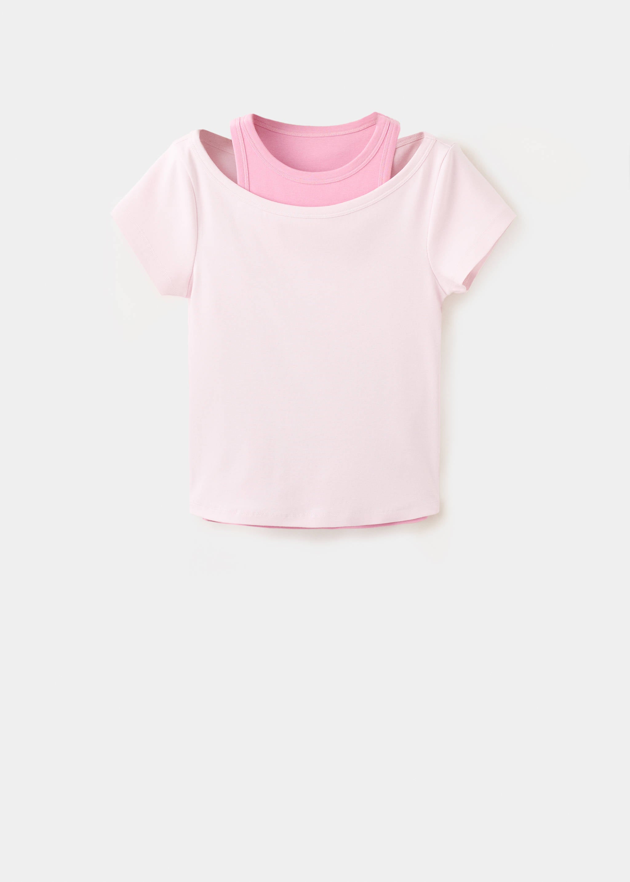 Mango camiseta daiquiri in pink - Image 1
