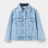 Mango cazadora alice in medium denim - Image 1