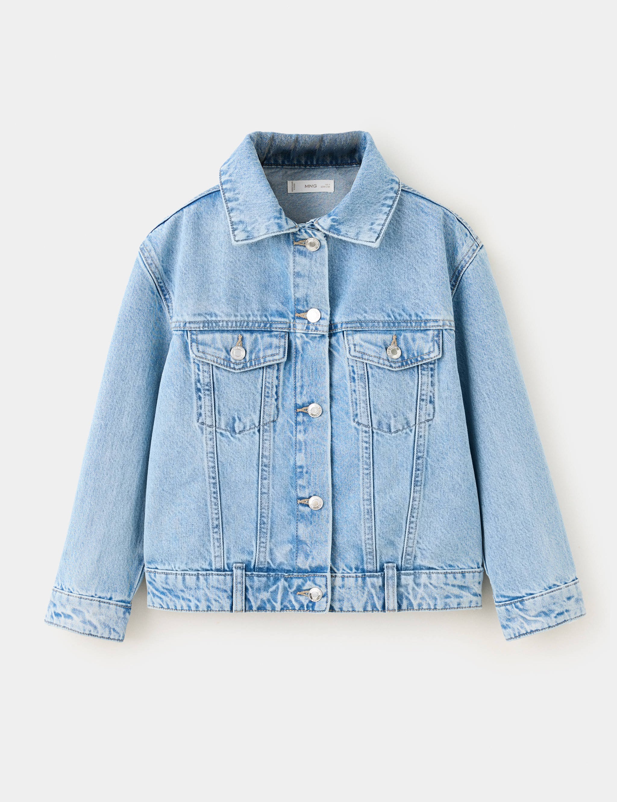 Mango cazadora alice in medium denim - Image 1