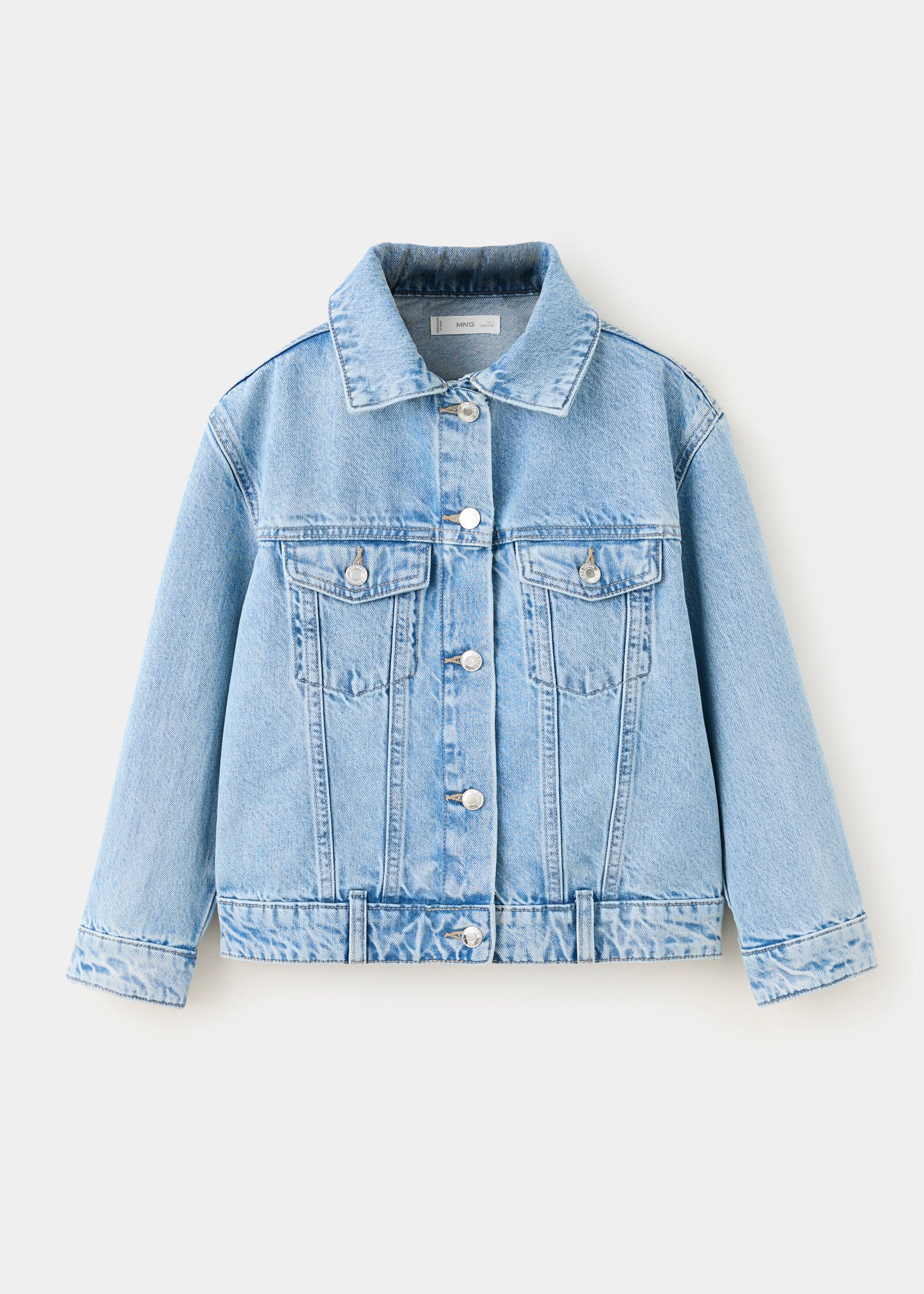 Mango cazadora alice in medium denim - Image 1