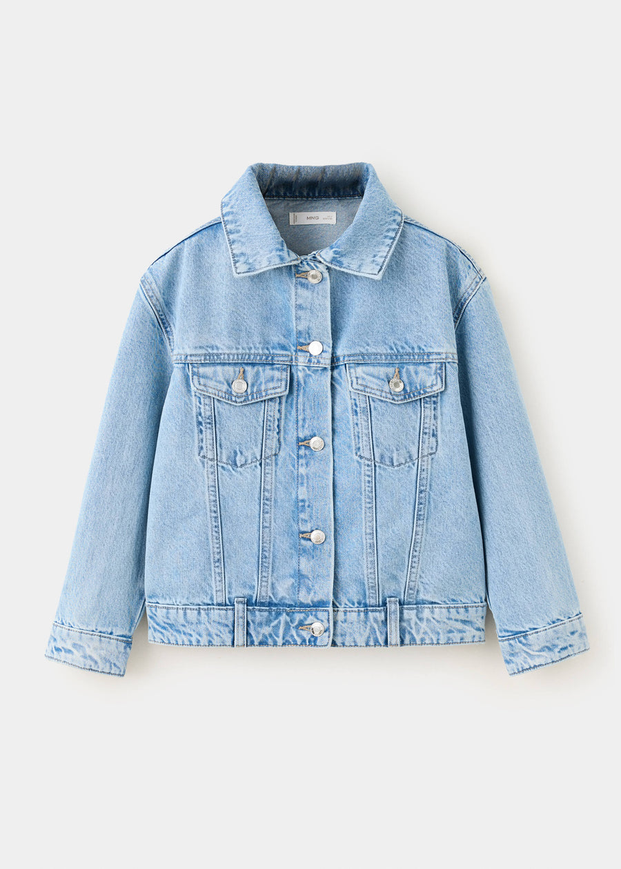 Mango cazadora alice in medium denim - Image 1