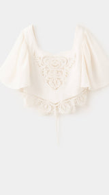 Mango blusa giovana in off white - Image 1