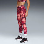PUMA Strong high-waist tights in ruby shimmer - Image 1