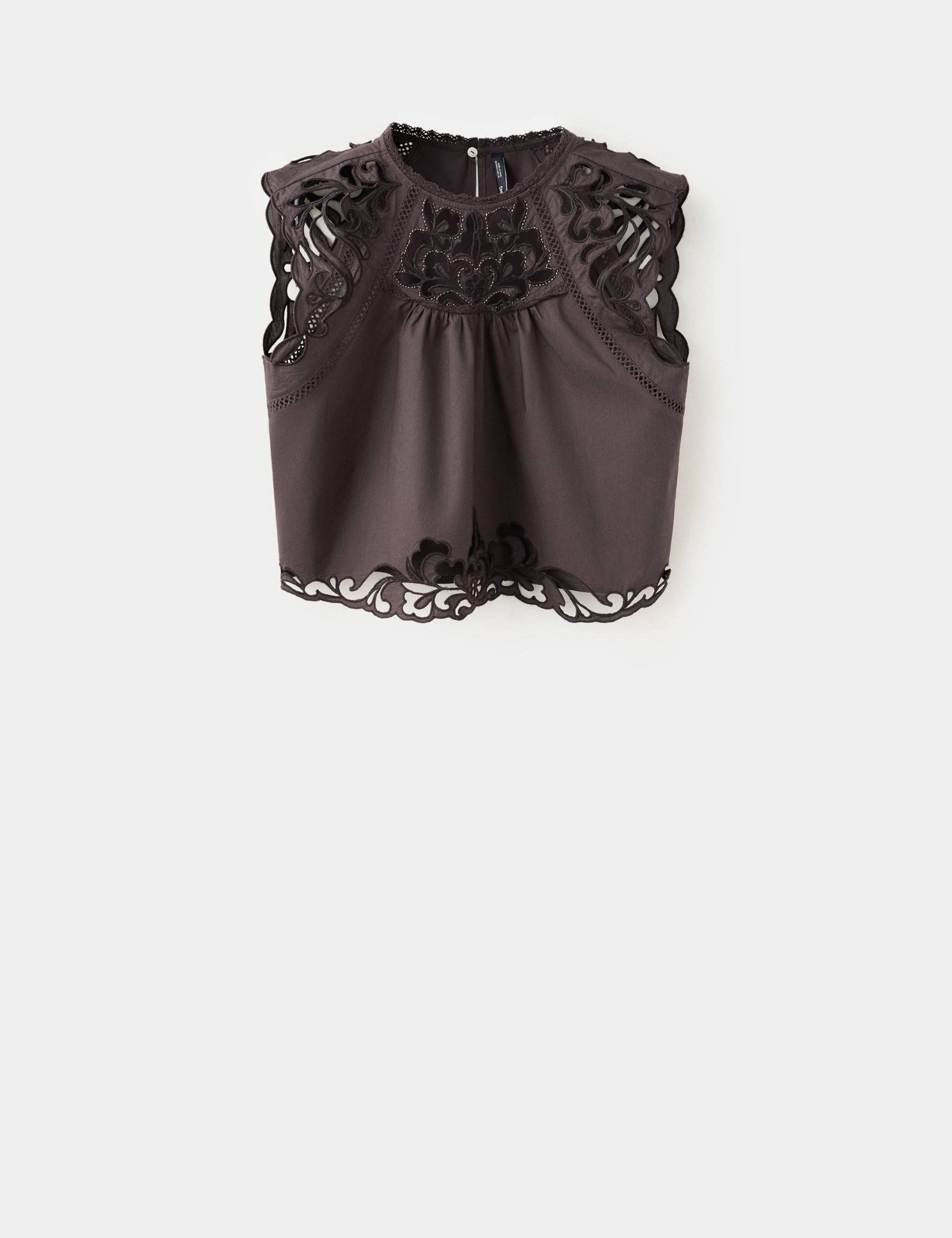 Mango top buba in brown - Image 1