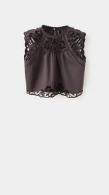 Mango top buba in brown - Image 1