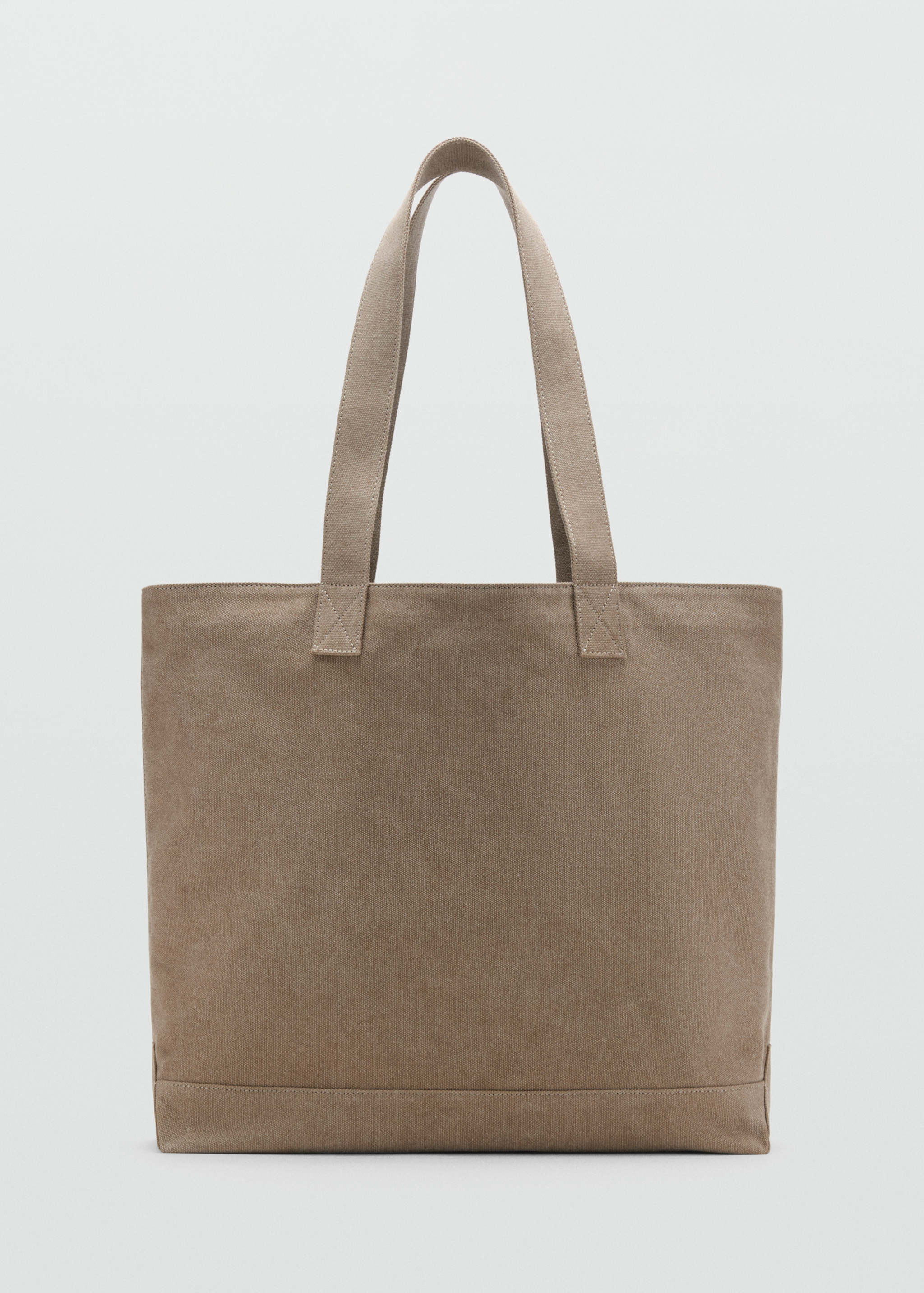 Mango bolso tote in beige - Image 1